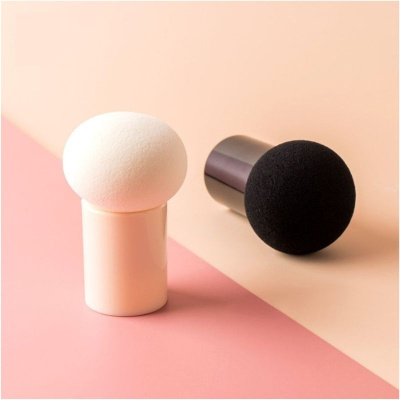 Спонж для влажного и сухого макияжа Xiaomi Jordan Judy NV039 2шт. Black/Pink